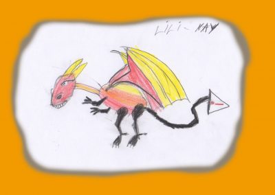 Un dragon dessiné par Lili May