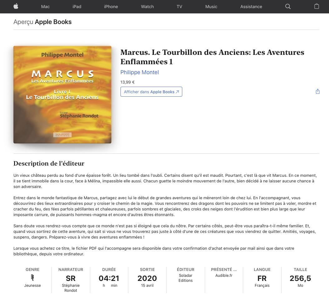 Catalogue Apple Books - Marcus-Livre 1 : Le Tourbillon des Anciens