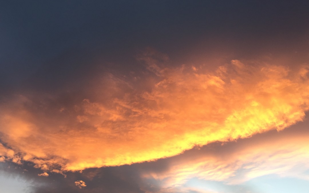 Ciel enflammé au-dessus de Vendargues - Février 2016