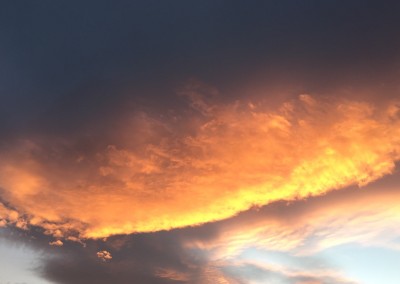 Ciel enflammé au-dessus de Vendargues - Février 2016